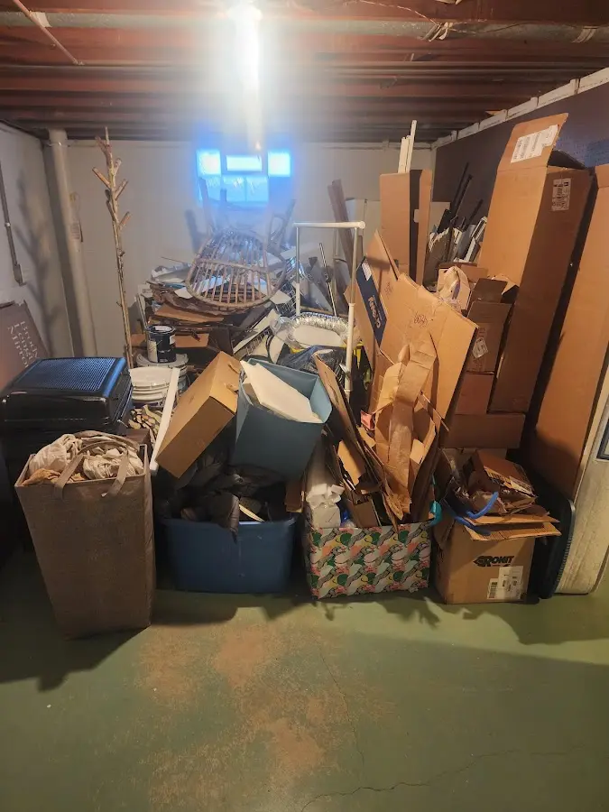 Roll-off dumpster container at job site for Concrete Dumpster Rental in Lincolnwood